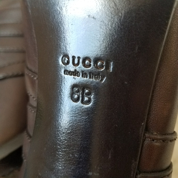 Authentic Gucci Studded Leather Heels - Picture 9 of 12